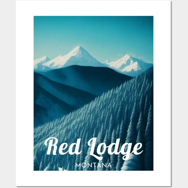 Red Lodge ski - Montana Wall Art by UbunTo